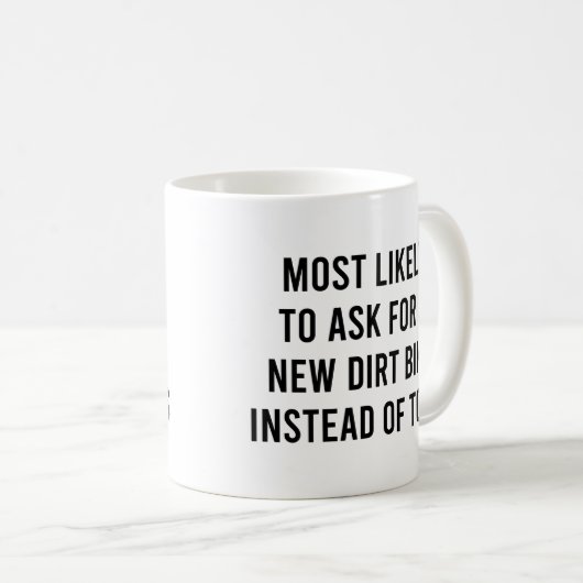 Am wahrscheinlichsten Gefragt für ein neues Schmut Kaffeetasse (VorderseiteRechts)