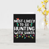 Am wahrscheinlichsten geht die Jagd mit Santa Hunt Karte (Gelbe Blume)