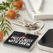 Am wahrscheinlichsten geht die Jagd mit Weihnachte Schlüsselanhänger (Vorderseite rechts)