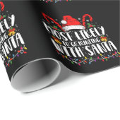 Am wahrscheinlichsten geht die Jagd mit Weihnachts Geschenkpapier (Rolleneckpunkt)