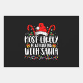 Am wahrscheinlichsten geht die Jagd mit Weihnachts Geschenkpapier Set (Vorderseite)