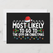 Am wahrscheinlichsten geht es am Weihnachtsfeierta Einladung (Vorderseite)