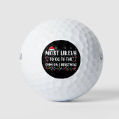 Am wahrscheinlichsten geht es in der Weihnachtsfam Golfball (Vorderseite)