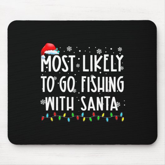 Am wahrscheinlichsten geht es mit dem Santa Fishin Mousepad (Vorne)