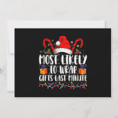 Am wahrscheinlichsten Geschenke in der letzten Min Einladung (Vorderseite)