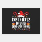 Am wahrscheinlichsten Geschenke in der letzten Min Geschenkpapier Set (Vorderseite)