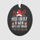 Am wahrscheinlichsten Geschenke in der letzten Min Ornament (Vorderseite)