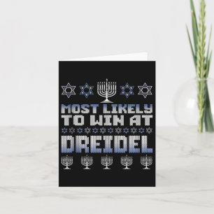 Am wahrscheinlichsten gewinnt man bei Dreidel Funn Karte