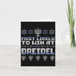 Am wahrscheinlichsten gewinnt man bei Dreidel Funn Karte