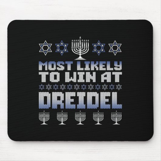 Am wahrscheinlichsten gewinnt man bei Dreidel Funn Mousepad (Vorne)