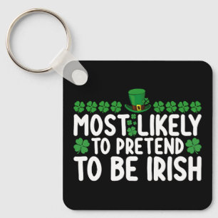 Am wahrscheinlichsten gibt vor, am St. Patrick's D Schlüsselanhänger