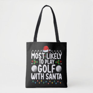 Am Wahrscheinlichsten Golf Mit Santa Weihnachten S Tasche