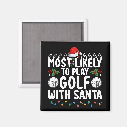 Am wahrscheinlichsten Golf mit Weihnachten Holi sp Magnet (Vorderseite/Rückseite)