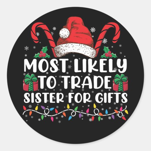 Am wahrscheinlichsten Handelsminister für Geschenk Runder Aufkleber (Vorderseite)