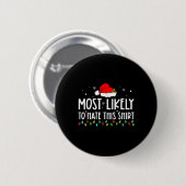 Am wahrscheinlichsten hassen diese Weihnachten Paj Button (Vorne & Hinten)