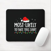 Am wahrscheinlichsten hasst diese Weihnachts-Pyjam Mousepad (Mit Mouse)