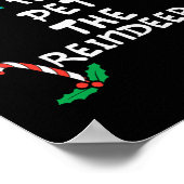 Am wahrscheinlichsten Haustier Weihnachtsmatte Wei Poster (Ecke)