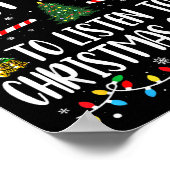 Am wahrscheinlichsten hört man Weihnachtslieder Fa Poster (Ecke)