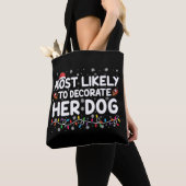 Am wahrscheinlichsten, ihr Hund zu Weihnachten zu  Tasche (Von Nahem)