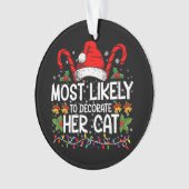 Am wahrscheinlichsten, ihre Katzen Familie zu deko Ornament (Vorderseite)