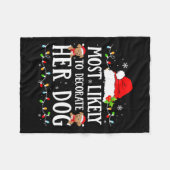 Am wahrscheinlichsten, ihren Hund Weihnachten Paja Fleecedecke (Vorderseite (Horizontal))