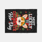 Am wahrscheinlichsten, ihren Hund Weihnachten Paja Fleecedecke (Vorderseite (Horizontal))