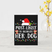 Am wahrscheinlichsten, ihren Hund Weihnachten Paja Karte (Gelbe Blume)