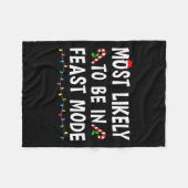 Am wahrscheinlichsten im Fastmodus sein Xmas lusti Fleecedecke (Vorderseite (Horizontal))