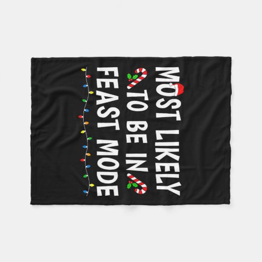 Am wahrscheinlichsten im Fastmodus sein Xmas lusti Fleecedecke (Vorderseite (Horizontal))