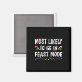 Am wahrscheinlichsten im Fastmodus sein Xmas lusti Magnet (Vorderseite/Rückseite)