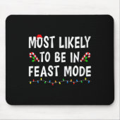 Am wahrscheinlichsten im Fastmodus sein Xmas lusti Mousepad (Vorne)