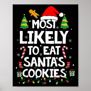 Am wahrscheinlichsten isst die Weihnachtsfamilie C Poster