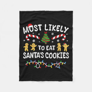 Am wahrscheinlichsten isst man Weihnachtsfamilien Fleecedecke