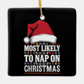 Am wahrscheinlichsten ist das Nickerchen auf Weihn Keramikornament (Vorderseite)