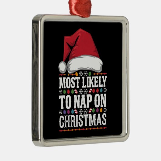 Am wahrscheinlichsten ist das Nickerchen auf Weihn Ornament Aus Metall (Rechts)