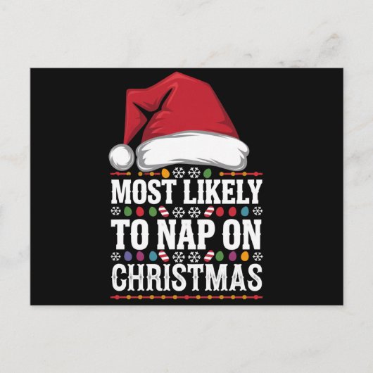 Am wahrscheinlichsten ist das Nickerchen auf Weihn Postkarte (Vorderseite)