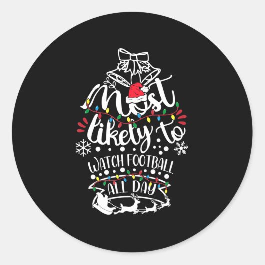 Am wahrscheinlichsten ist, dass Fußball den ganzen Runder Aufkleber (Vorderseite)