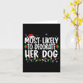 Am wahrscheinlichsten ist, dass ihr Hund Weihnacht Karte (Gelbe Blume)