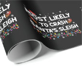 Am wahrscheinlichsten ist der Crash Santas Sleigh Geschenkpapier (Rolleneckpunkt)