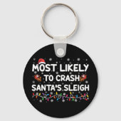 Am wahrscheinlichsten ist der Crash Santas Sleigh Schlüsselanhänger (Vorderseite)