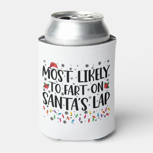 Am wahrscheinlichsten ist die Furz auf Santas Lap Dosenkühler (Kanne Vorderseite)