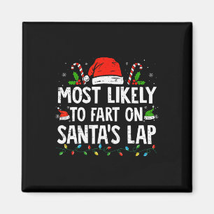 Am wahrscheinlichsten ist die Furz auf Weihnachtsm Magnet