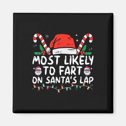 Am wahrscheinlichsten ist die Furz auf Weihnachtsm Magnet (Vorne)