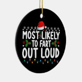 Am wahrscheinlichsten ist die Furz der Weihnachtsf Keramik Ornament (Rechts)