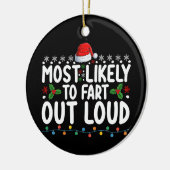Am wahrscheinlichsten ist die Furz der Weihnachtsf Keramik Ornament (Links)