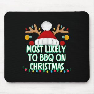 Am wahrscheinlichsten ist die Grillen über Weihnac Mousepad