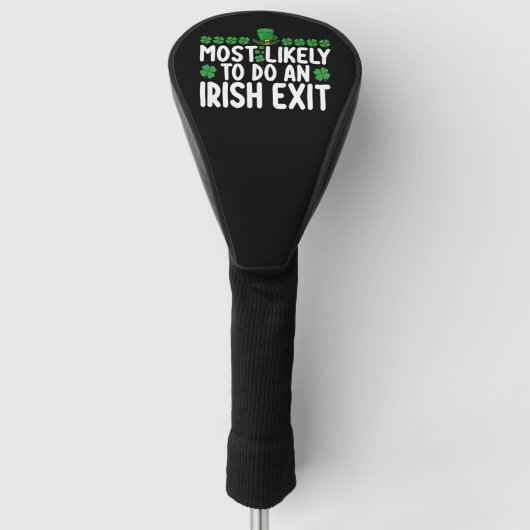 Am wahrscheinlichsten ist ein irischer Exit St Pat Golf Headcover (Vorderseite)