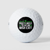 Am wahrscheinlichsten ist ein irischer Exit St Pat Golfball (Vorderseite)