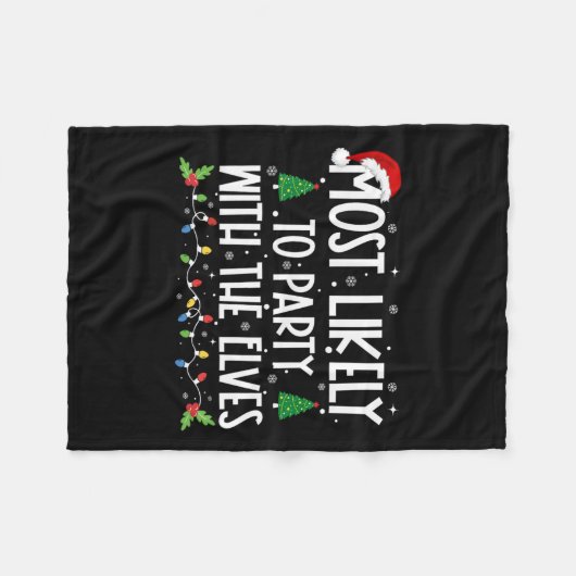 Am wahrscheinlichsten ist ein Party mit dem Weihna Fleecedecke (Vorderseite (Horizontal))