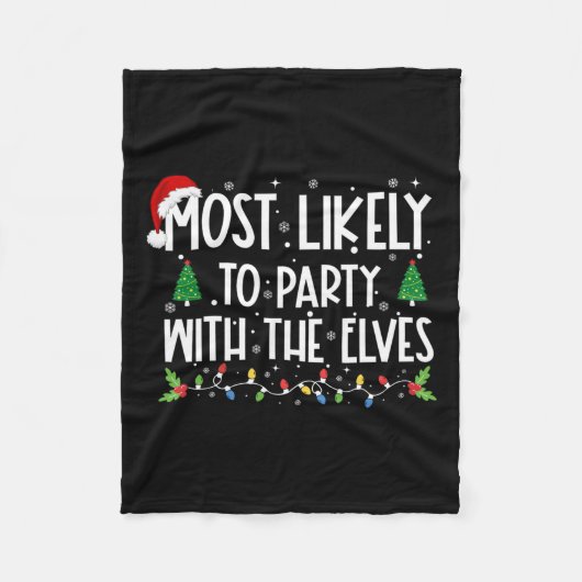 Am wahrscheinlichsten ist ein Party mit dem Weihna Fleecedecke (Vorderseite)